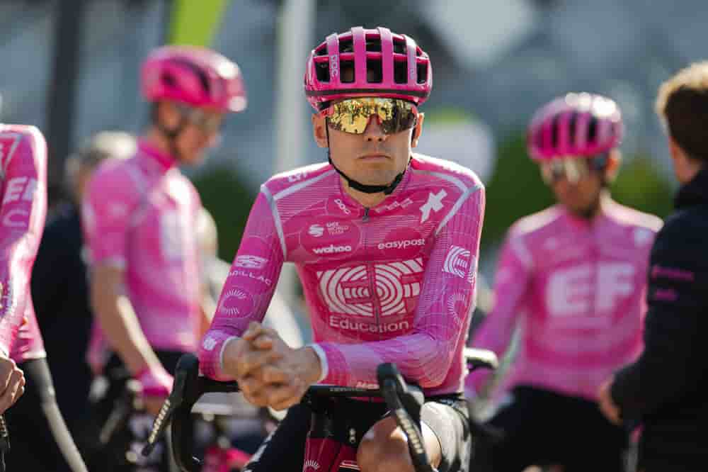 Alex Baudin, le 22 avril 2026, lors de la Flèche Wallonne.