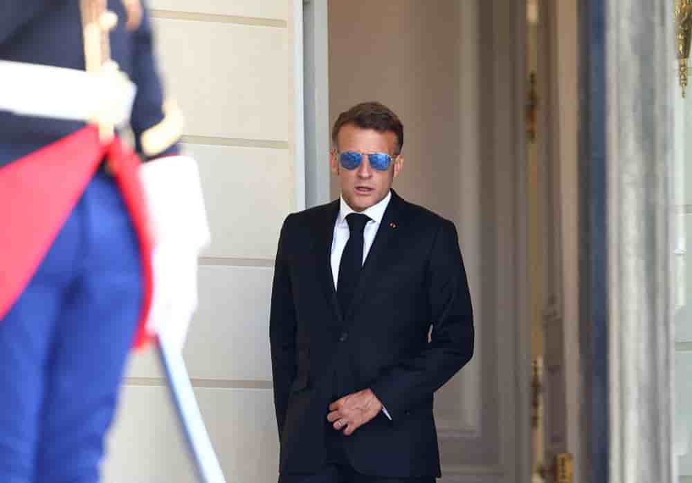 Emmanuel Macron, au palais de l'Élysée, à Paris, le 10 juillet 2026.