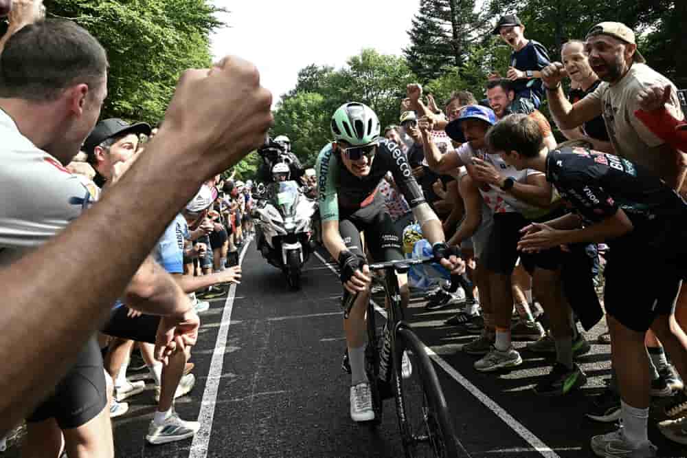 Paul Seixas lors de la 14e étape de la 113e édition du Tour de France.