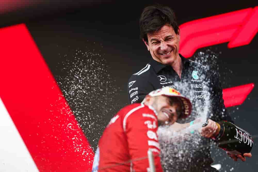 Toto Wolff a longtemps côtoyé Lewis Hamilton, désormais chez Ferrari.