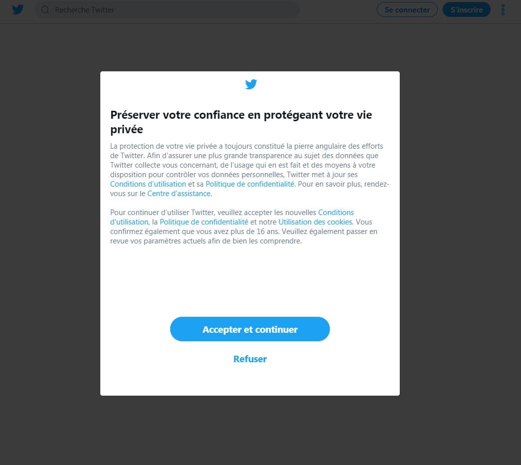 RGPD Twitter