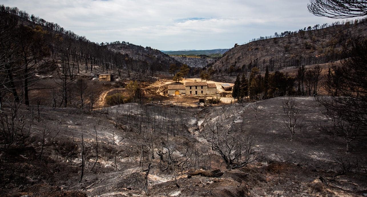 Le village de Saint-Laurent-de-la-Cabrerisse a été particulièrement touché par les incendies dans l'Aude.