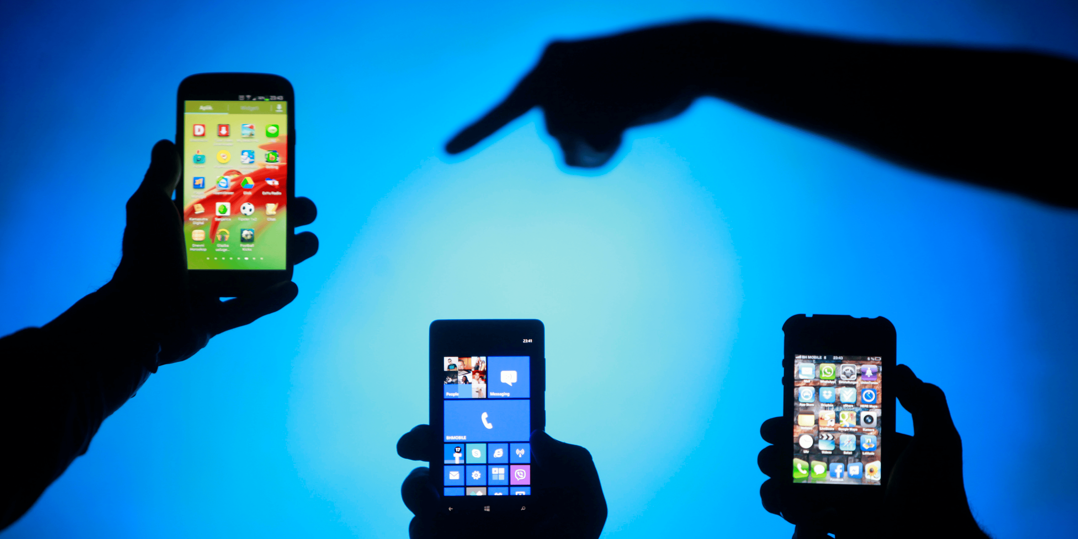 smartphones téléphones mobiles