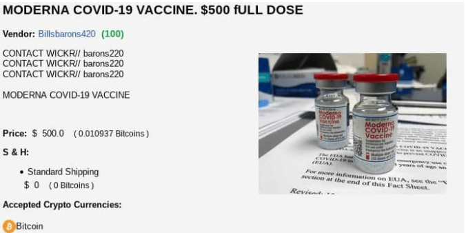 petite annonce vaccin arnaque