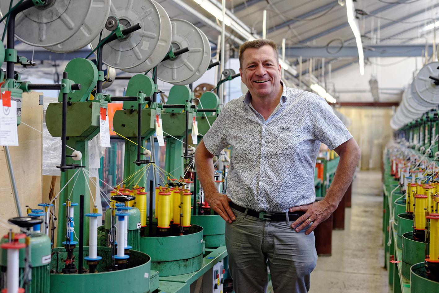 Benoit Basier, président de la corderie Meyer-Sansboeuf à Guebwiller (Haut-Rhin)