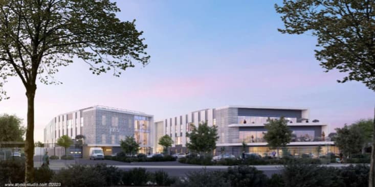 A Mauguio, en périphérie de Montpellier, le Parc Industries Or Méditerranée (PIOM) incarne un nouveau type de parc d'activité, orienté vers la tech-industrie.