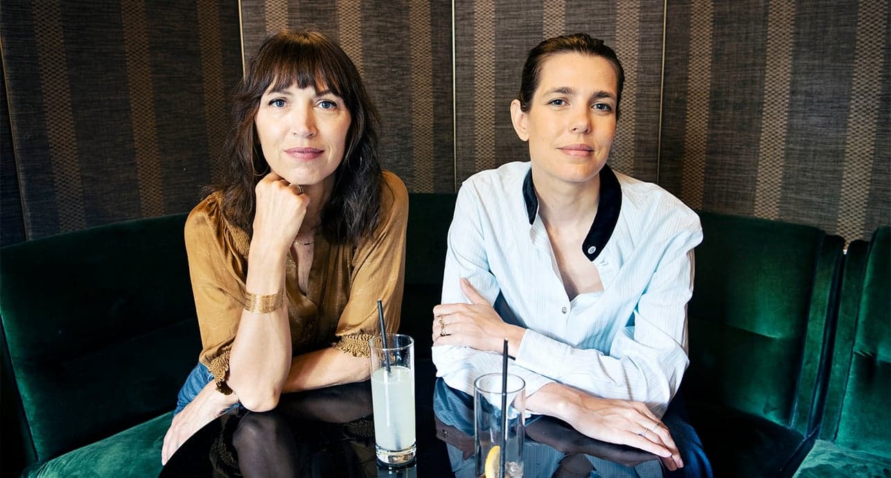 Vanessa Springora, écrivaine française, et Charlotte Casiraghi, princesse monégasque.