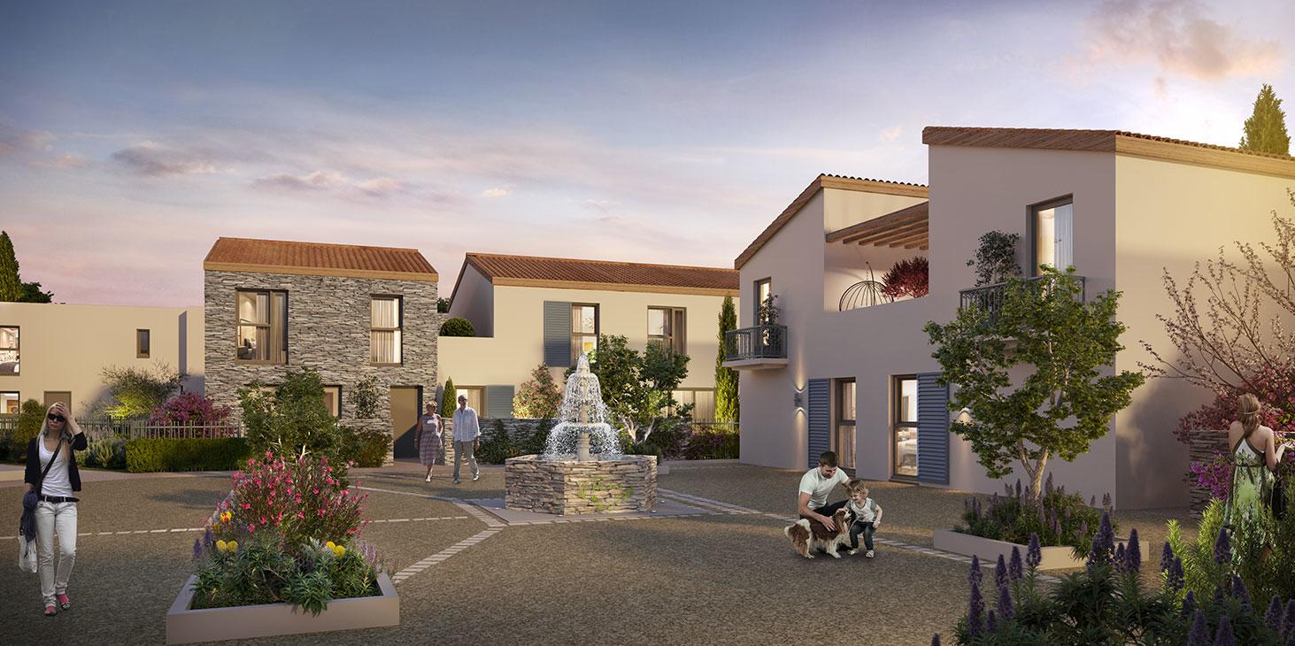 A Vendargues, près de Montpellier, le programme "Les Jardins de Toscane" va bientôt livrer sept maisons de ville T3 et T4 en BRS.