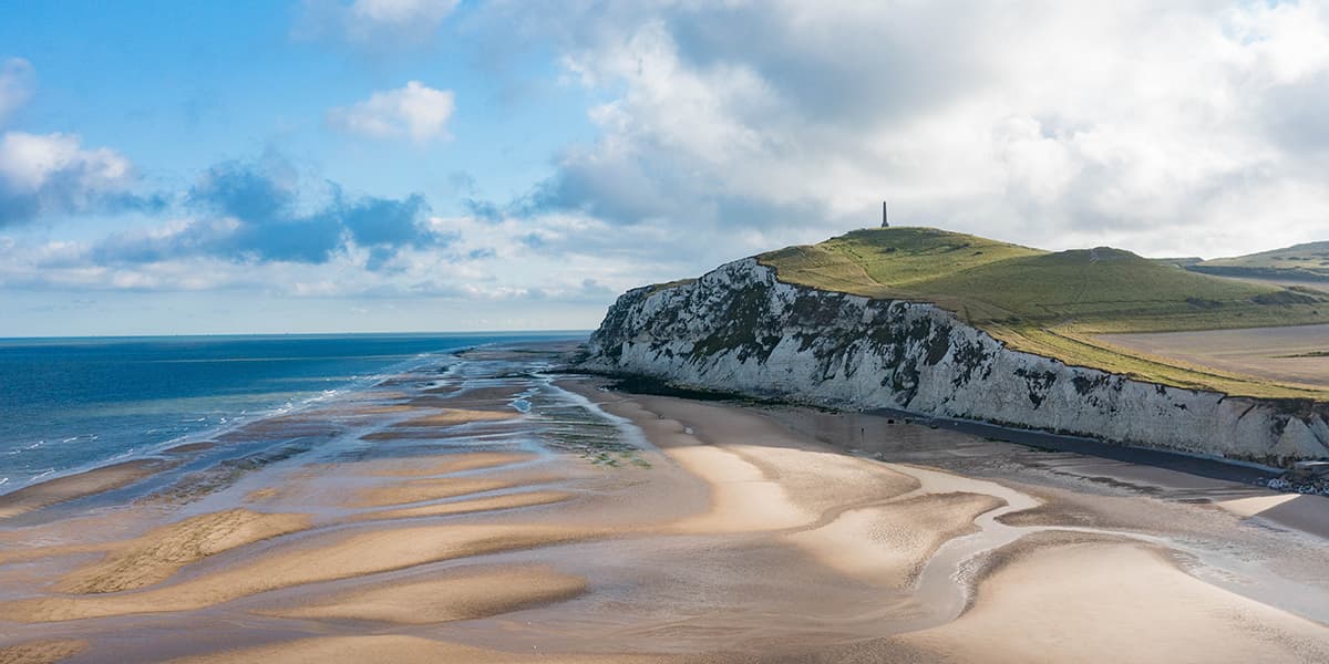 Le cap Blanc-Nez, à 30 kilomètres au nord de Boulogne-sur-Mer.