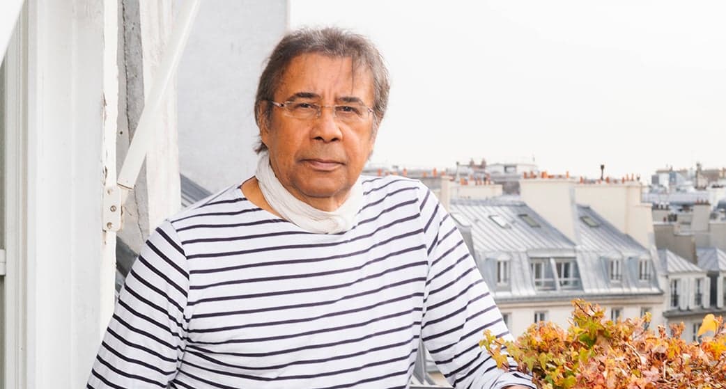 Laurent Voulzy à l'hôtel Burgundy, à Paris, début mars.