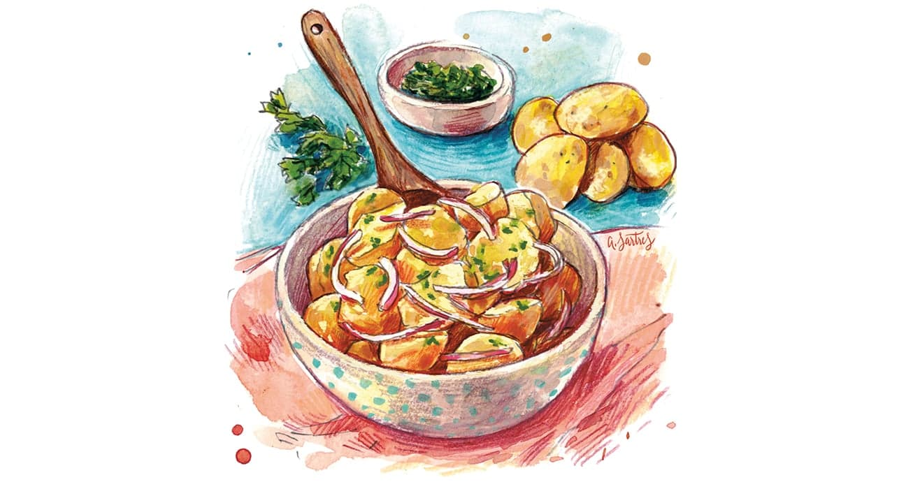 Cette semaine, laissez vous tenter par une salade de pommes de terre.