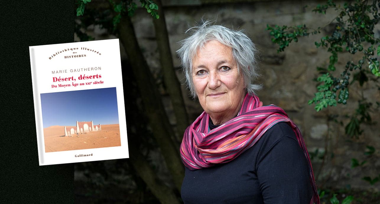 Marie Gautheron photographiée aux Editions Gallimard le 6 mai.