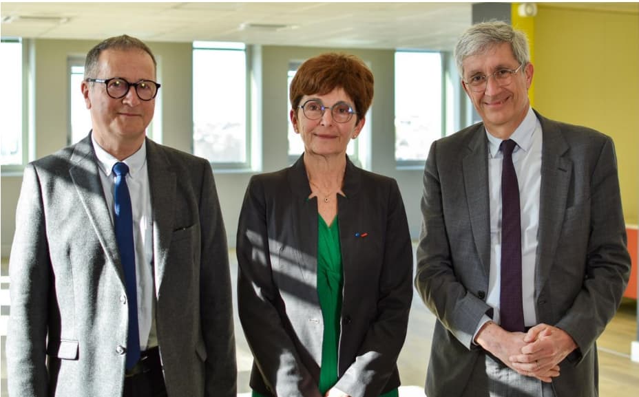 Joël Bertrand, Magali Vaissière et Christian Picollet.