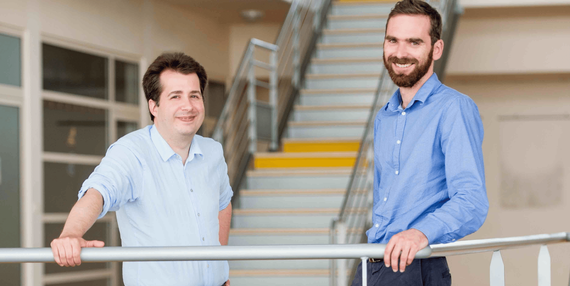 Les co-fondateurs de la start up SON : Jérémy Paris, CEO (à gauche) et Pierre Emmanuel Doulain, directeur R&D (à droite)