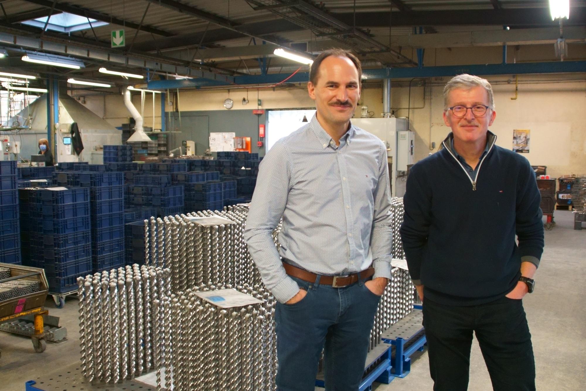 François Defougères, président directeur général de Diager et Olivier Bonhomme, le directeur industriel