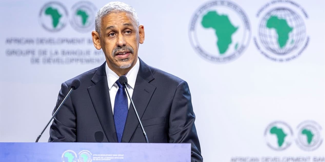 Sidi Ould Tah, président du Groupe de la Banque africaine de développement (BAD), le 1er septembre 2025 à Abidjan de la cérémonie de prestation de serment.