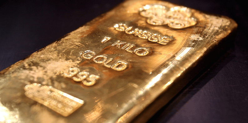 Un lingot d'or.