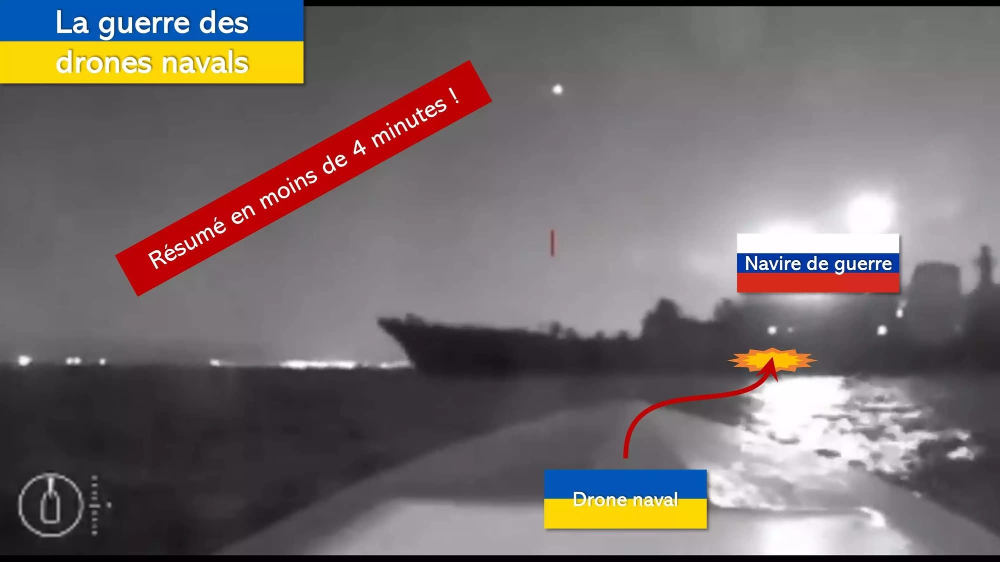 La guerre des drones navals en mer Noire résumée en moins de 4 minutes !