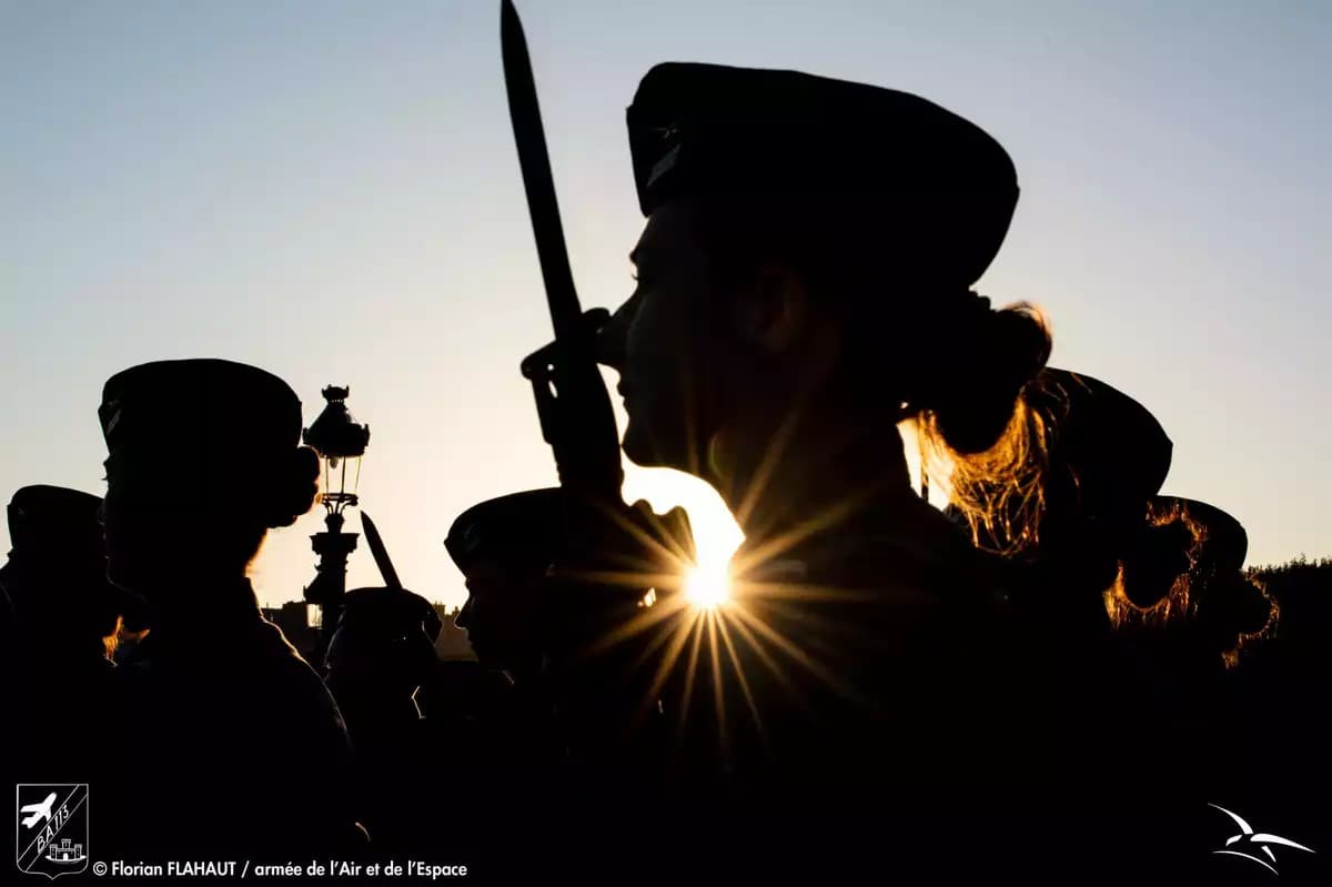 Photographie prise lors du défilé du 14 juillet 2023.