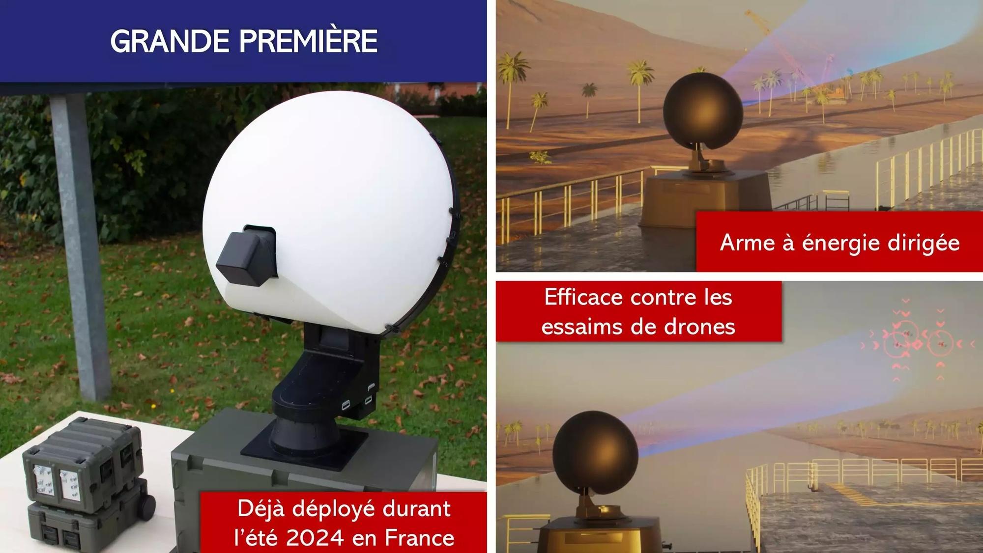 Toute première présentation publique d’E-Trap : l'arme à impulsions électromagnétiques anti-drone française