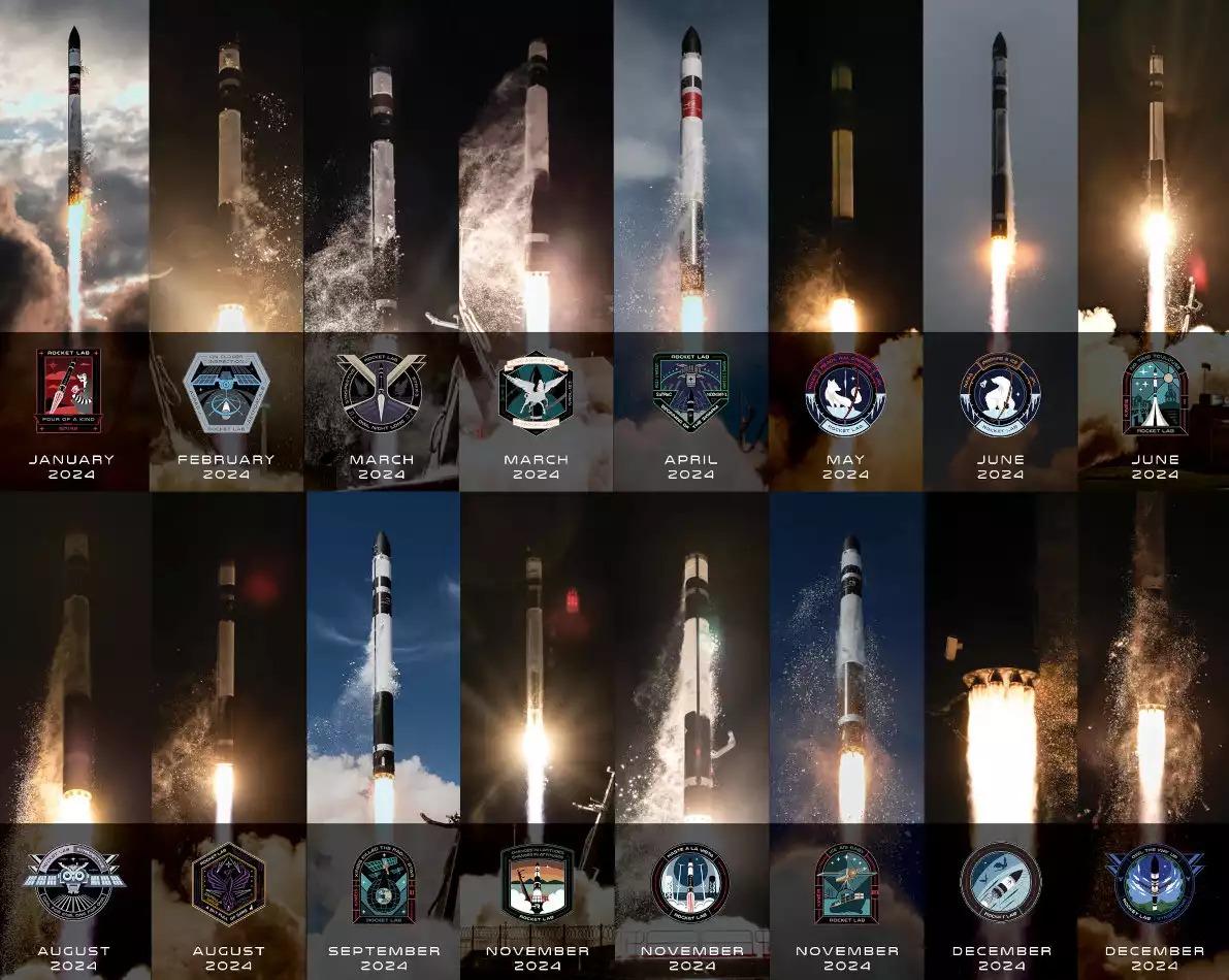 16 lancements Electron réussis en 2024, dont 14 orbitaux