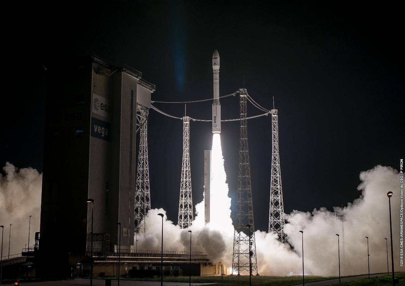 The StriX-α satellite will be orbited on a Vega launcher.