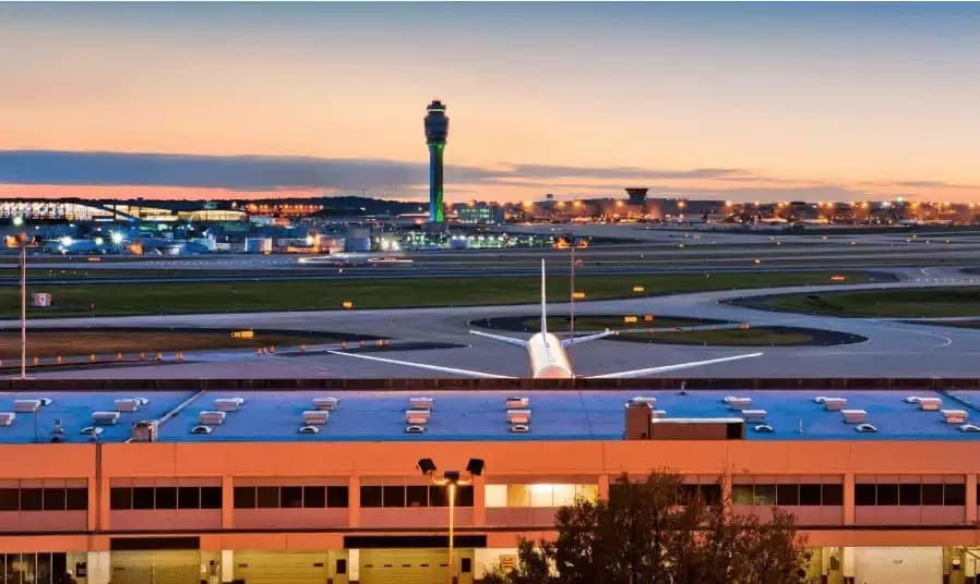 Une vue de l'aéroport d'Atlanta Hartsfield-Jackson
