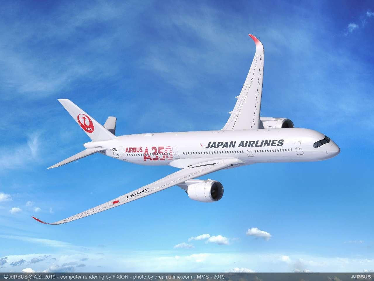 JAL A350-900 with special livery.