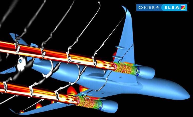 Numerical modelling using elsA software.