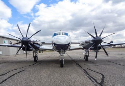 Nine-blade propeller.
