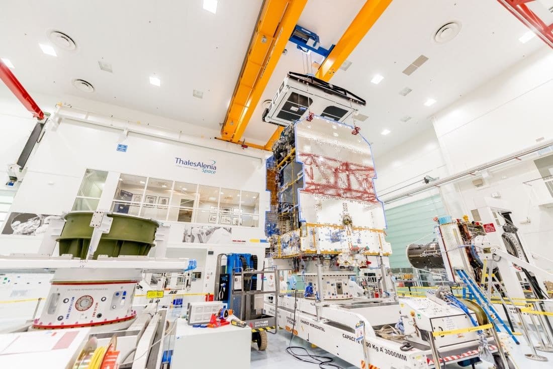 Konnect satellite featuring Spacebus Neo all-electric platform.