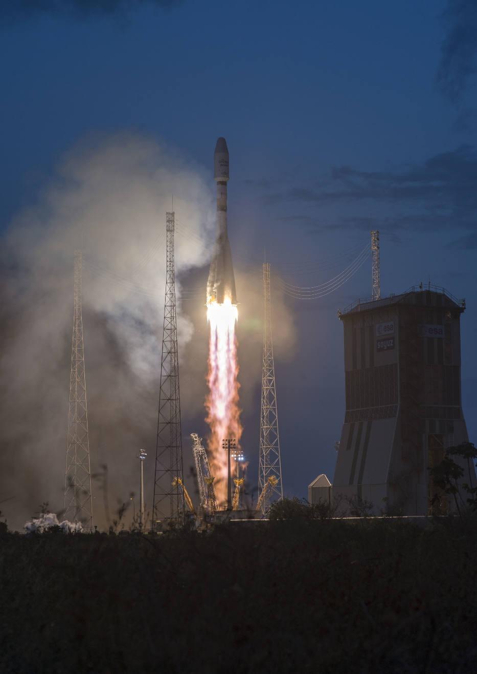 Soyuz lift-off on 27th February.