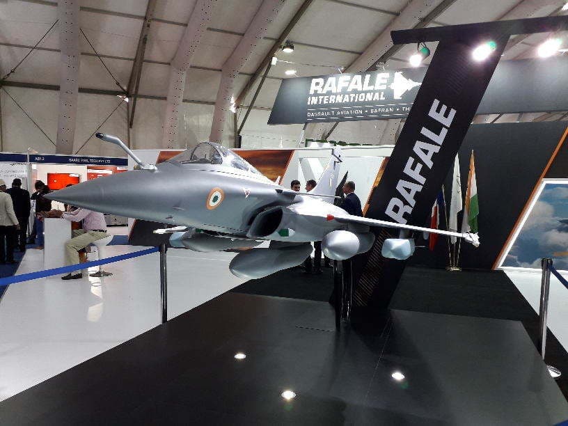 Rafale mockup at Aero India