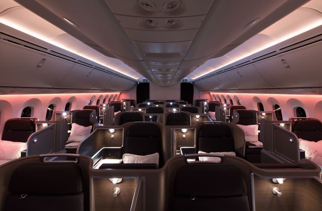 Business Class on Qantas Boeing 787.