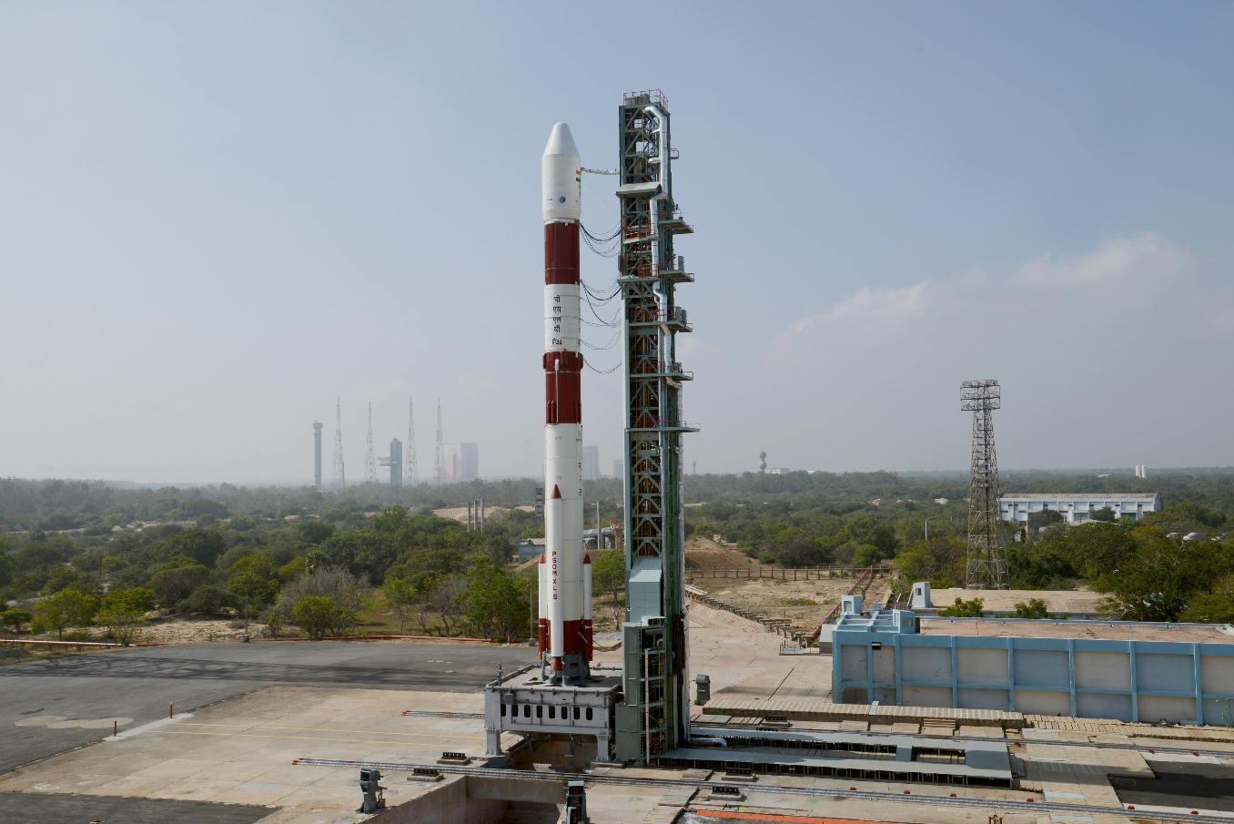 PSLV-DL on the launch pad.