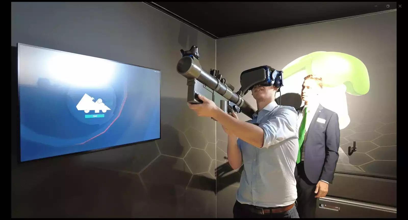 Essai simulateur Stinger d'Hensoldt.