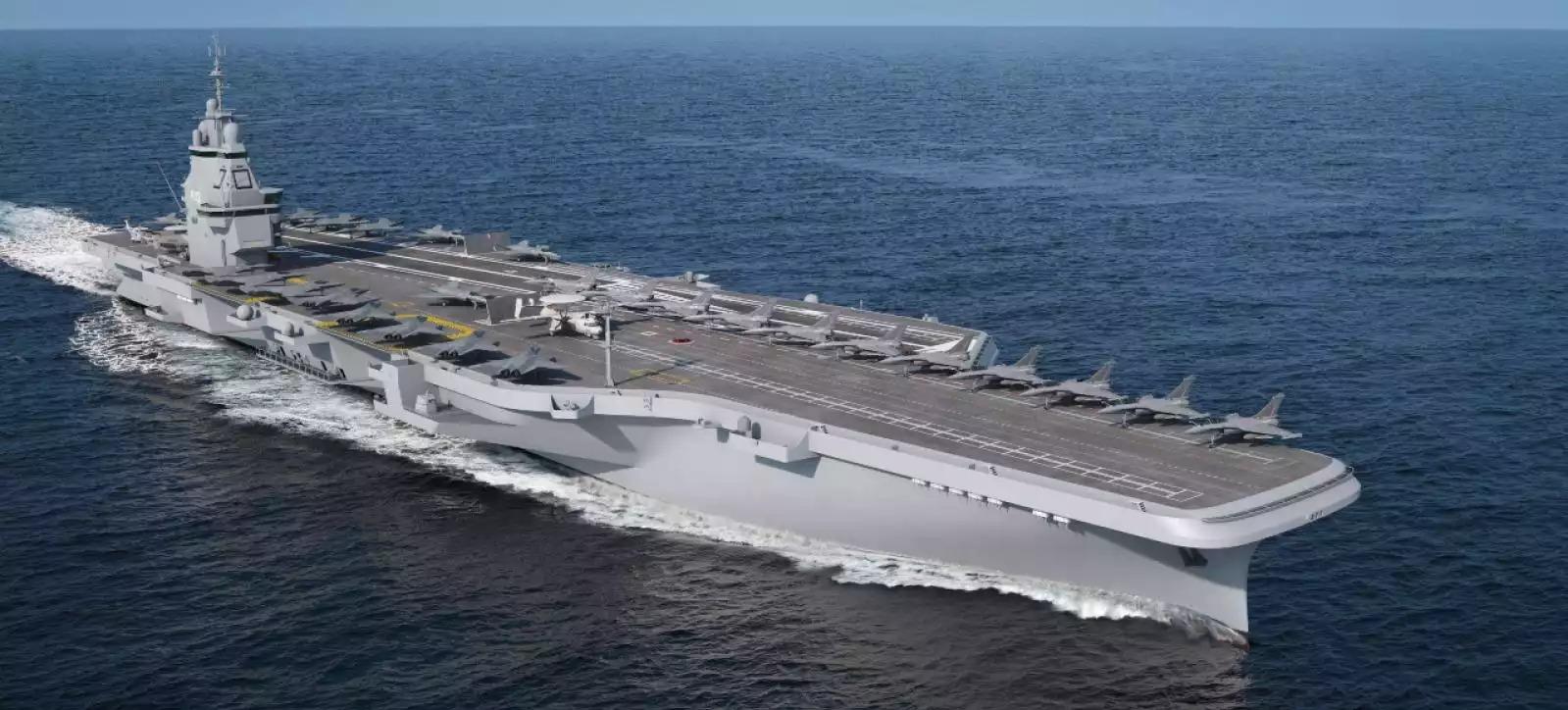 Le futur porte-avions remplacera l'actuel Charles de Gaulle à l'horizon 2038.