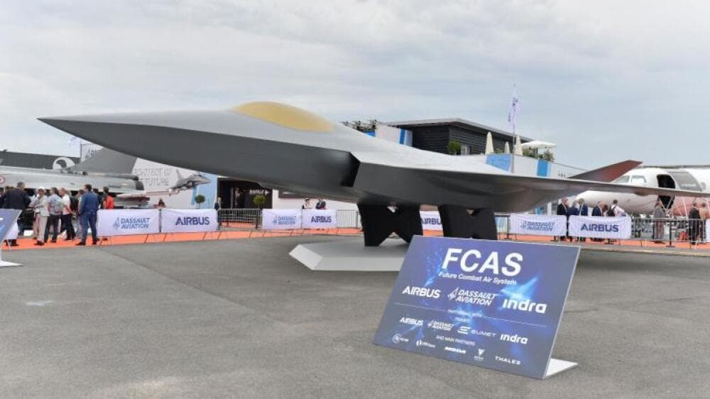Maquette du SCAF exposé au salon du Bourget