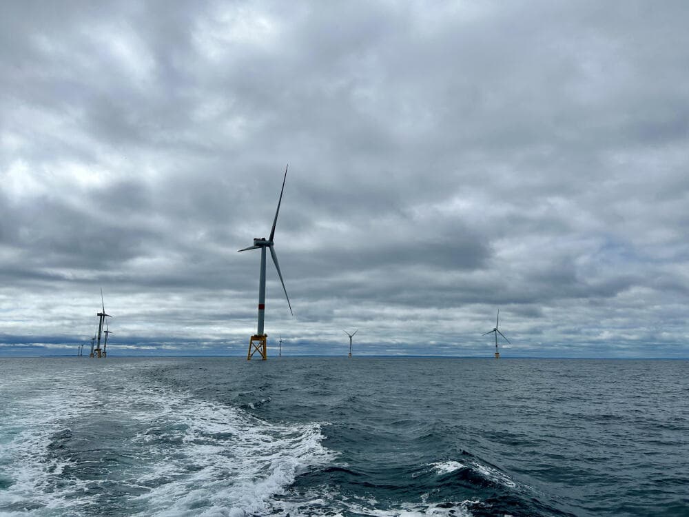 Le parc éolien en mer de Saint-Brieuc, exploité par l'espagnol Iberdrola.