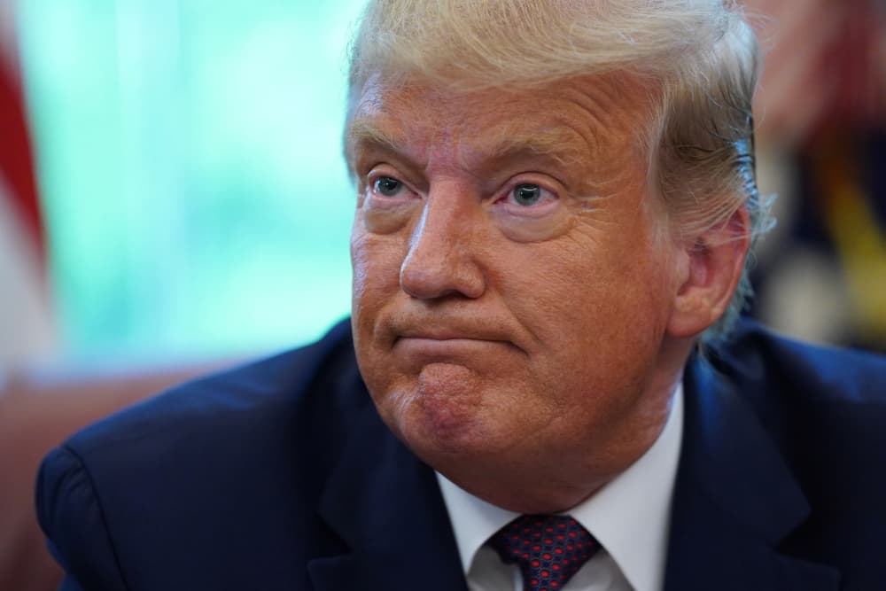 Donald Trump, dans le Bureau ovale en septembre 2020