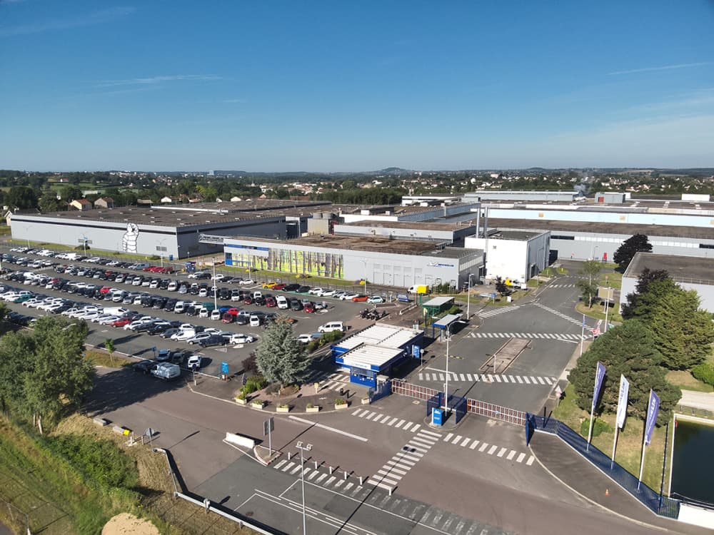 Le site de Michelin à Blanzy, en Saône-et-Loire