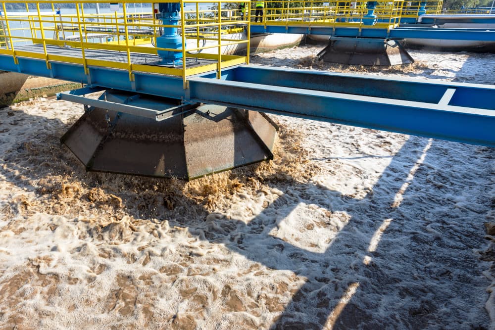 Wastewater treatment plant or water recycling center - Sewage treatment plant or wastewater recycling center - Sewage treatment plant or wastewater recycling center