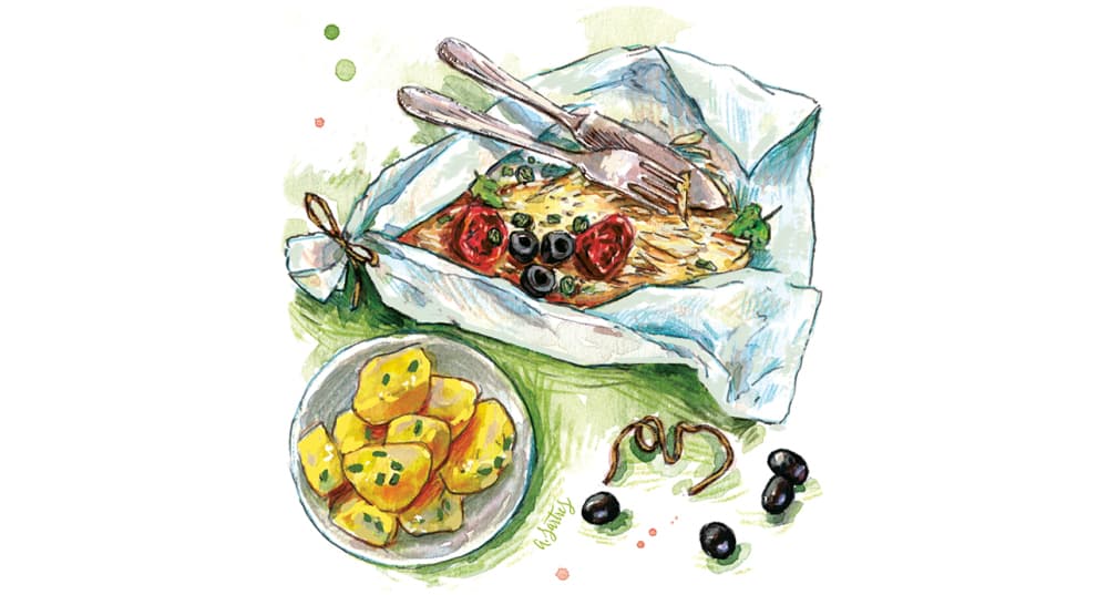 Cette semaine, découvrez la recette de maigre en papillote.