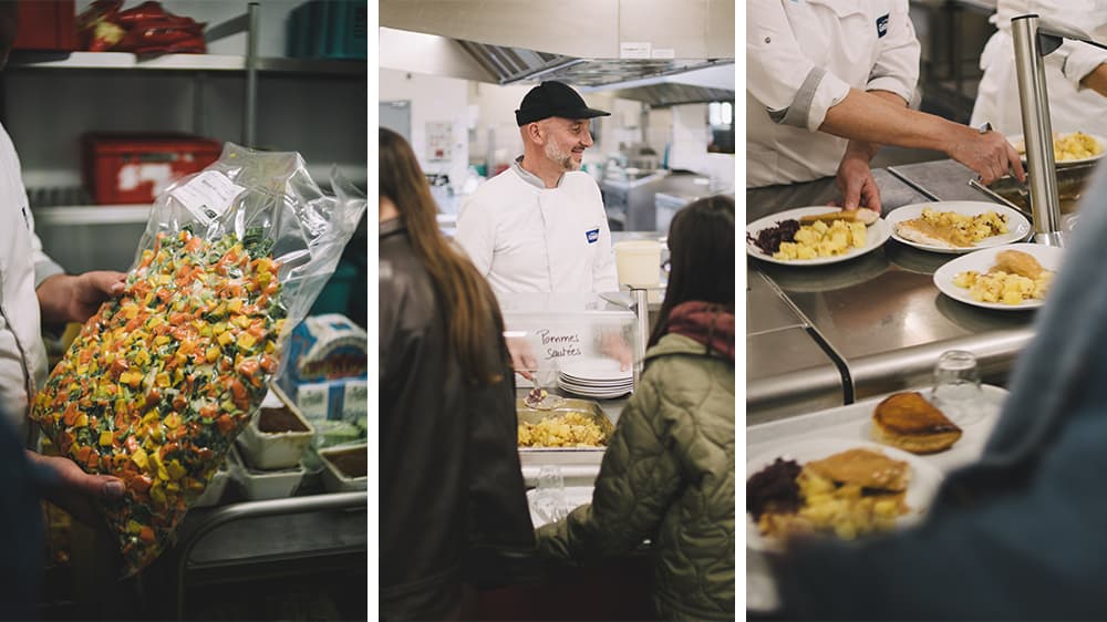 Les repas scolaires au lycee Bartholdi de Selestat (Bas-Rhin), le 14 octobre 2025.