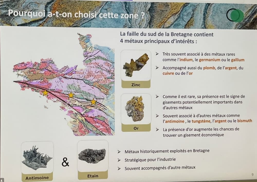Exploration minière : la junior Breizh Ressources a déposé trois demandes de permis de exclusifs de recherche en métaux stratégiques en Bretagne et Pays de la Loire.
