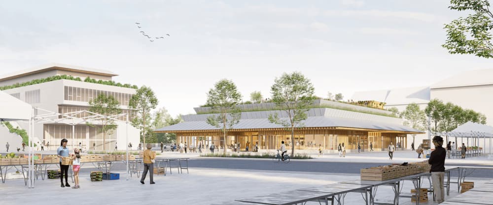 Champigny-sur-Marne : une halle gourmande en bois pour 2027