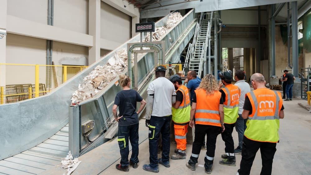 La nouvelle unité de traitement de papiers de l'entreprise ardéchoise a une capacité de 40.000 tonnes par an.