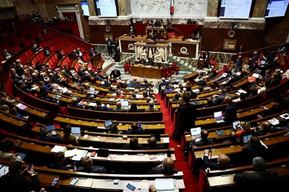 Une vue générale de l’hémicycle de l’Assemblée nationale.