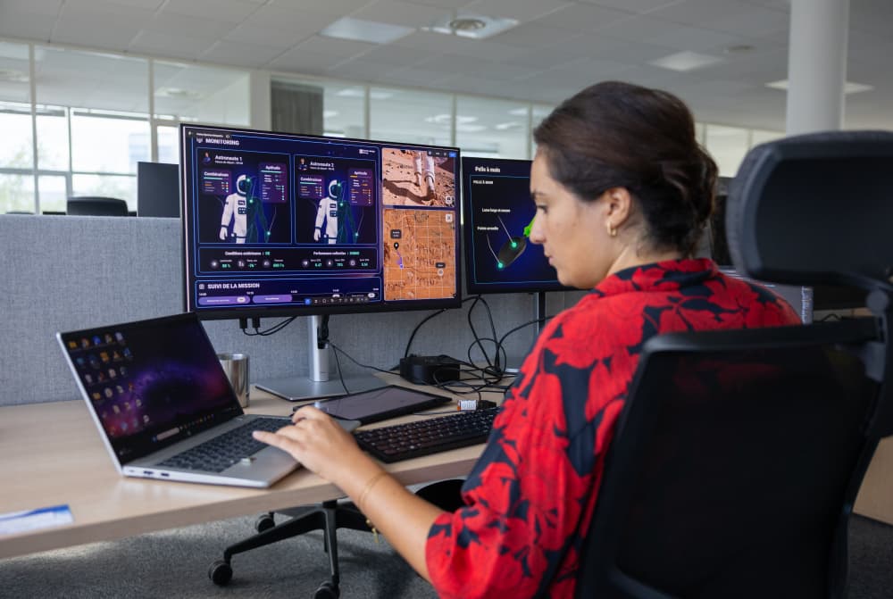 Human design group a développé des algorithmes pour suivre la cohésion d'équipe des participants à une simulation martienne.