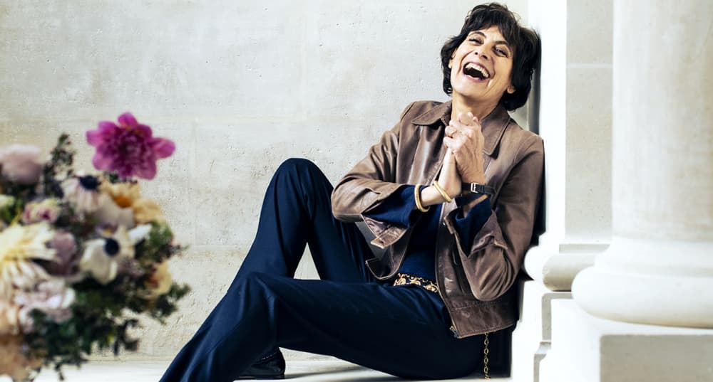 Ines de la Fressange, mannequin et directrice de la creation de Roger Vivier.